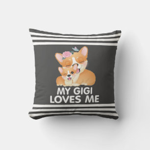 Almofada Cachorros de Corgi Bonitos - Minha Gigi Me Ama
