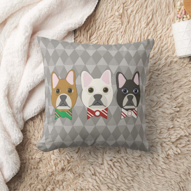Almofada Cachorros de Férias Diamante Cinza (Cobertor)