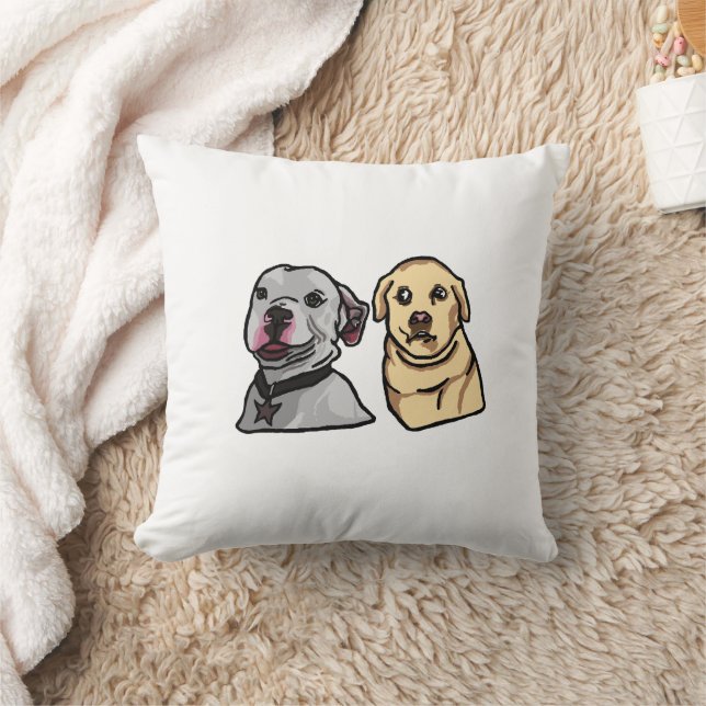 Almofada Cachorros Memes Fofos (Cobertor)
