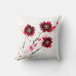 Almofada Cachorros vermelhos salpicados e decapantes