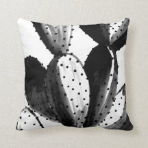 Cacto preto e branco