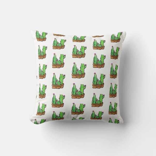 Almofada Cactus cactos succultos (Frente)