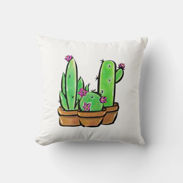 Almofada Cactus cactos succultos (Frente)