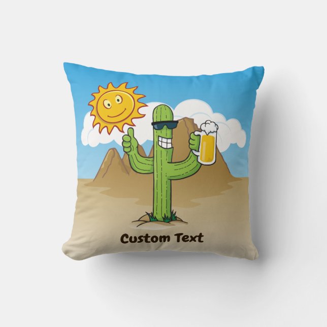 Almofada Cactus com Cerveja (Frente)