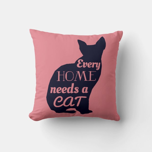Almofada Cada Casa Precisa De Um Gato (Frente)