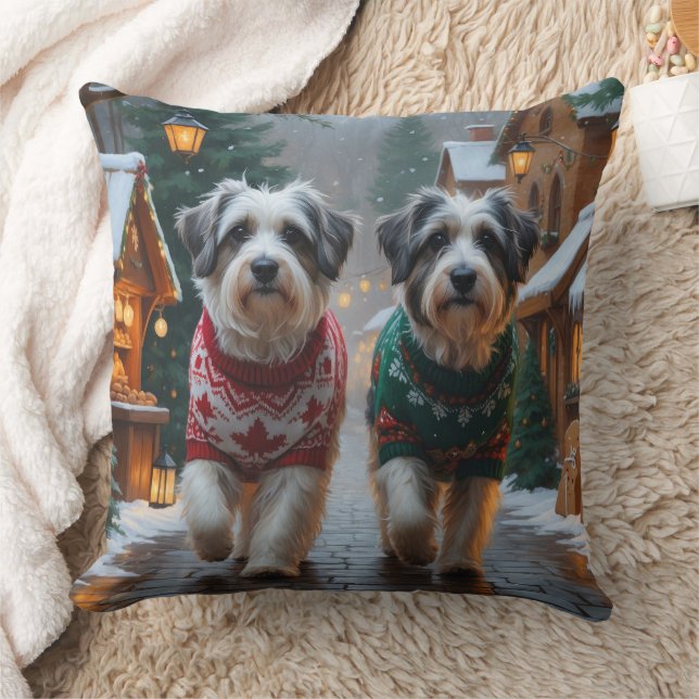 Almofada Cães Havanese Natal Neve Feriado (Cobertor)