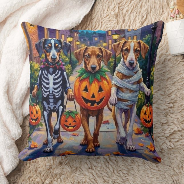 Almofada Cães Silken Windhound em Fantasias de Halloween (Cobertor)
