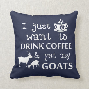 Almofada Café & cabras
