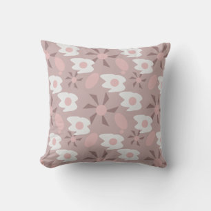 Almofada Café da Manhã de Ovos Fritos Boho Padrão Rosa