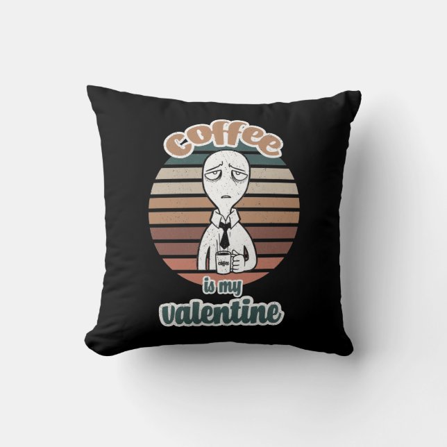 Almofada Café É Meu Namorados |Presente de café com namorad (Frente)
