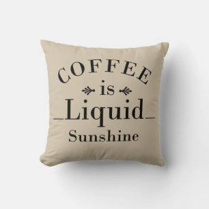 Almofada café é sol líquido