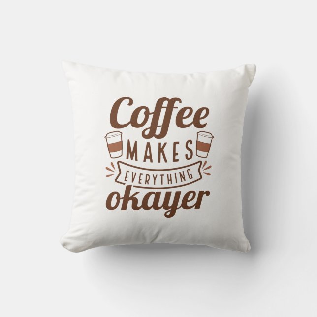 Almofada Café Faz Tudo Ocupado (Frente)
