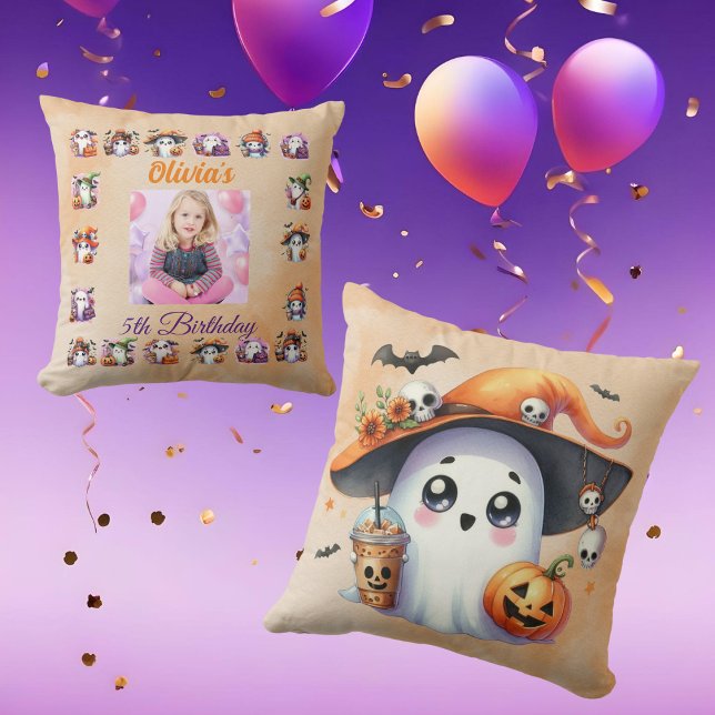 Almofada Café Lover Ghost Travesseiro decorativo Aniversári (Criador carregado)