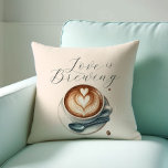 Almofada Café Lover Que O Amor É Criar Travesseiros decorat<br><div class="desc">Adicione um toque confortável à sua casa ou evento com o nosso amante do café, travesseiro decorativo temido, com a encantadora frase "O Amor é a Criação", ao lado da deliciosa arte ilustrada da cafeteria. Um presente encantador para os amantes do café, este travesseiro traz calor e estilo a qualquer...</div>