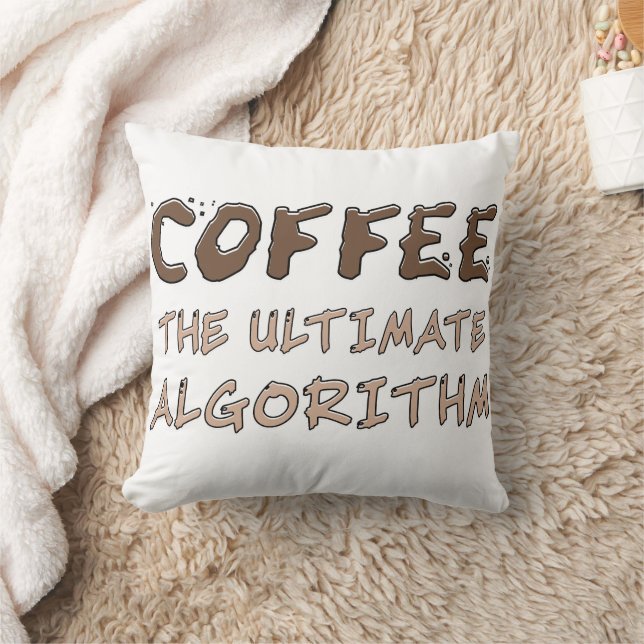 Almofada Café O Algoritmo Definitivo Engraçado Programador (Cobertor)