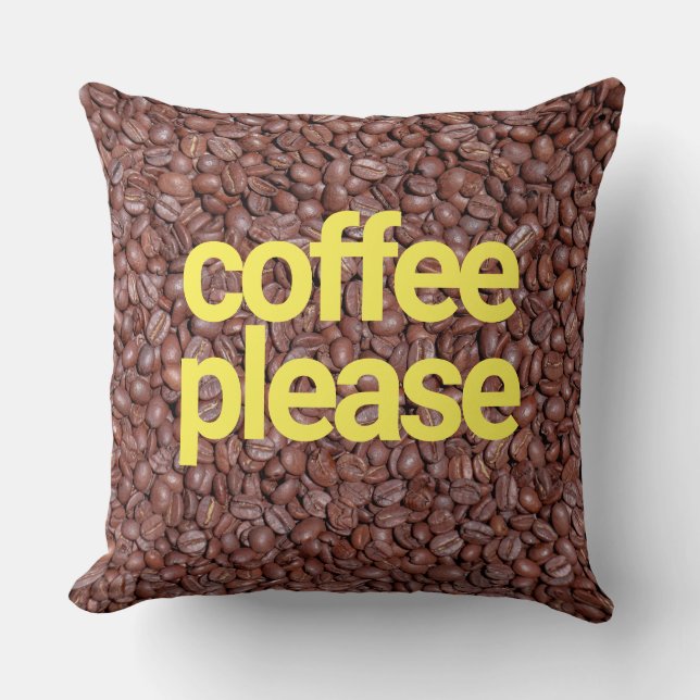Almofada Café, por favor (Frente)