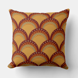 Almofada Caixas com pontos, Borgonha, Rusta, Apricot, Tan