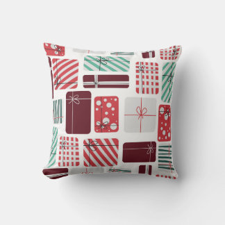 Almofada Caixas de Presente Festivas Sem Olhos Padrão