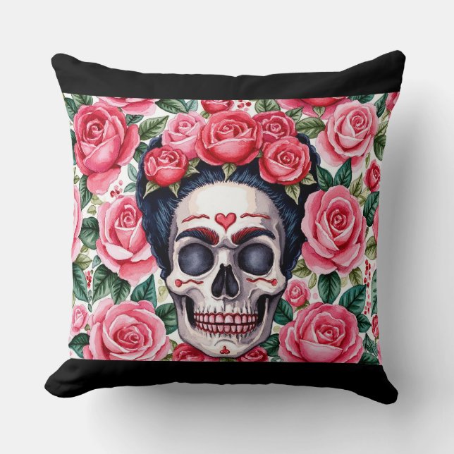 Almofada Calavera Bloom (Frente)