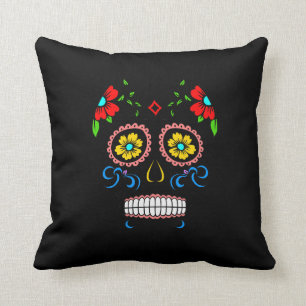 Almofada Calavera - travesseiro do crânio do açúcar