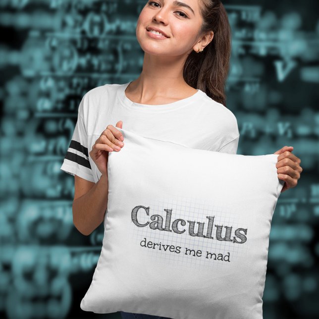 Almofada Cálculo Me Deixa Louco Humor Matemático (Criador carregado)
