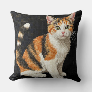 Almofada Calico Cat - Retrato Mosaico