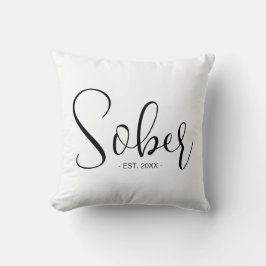 Almofada Caligrafia de Sober Elegante Personalizada Qualque