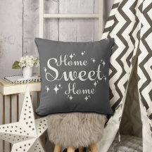 Caligrafia festiva e estrelas 'Casa doce'