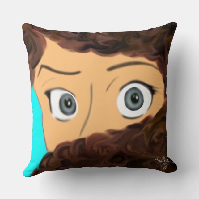 Almofada Calm Owl + Raised Eyebrow Mood Throw Pillow (Verso)