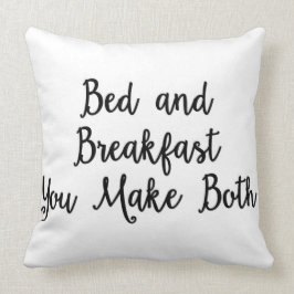 Almofada Cama - e - pequeno almoço você faz ambos descansar
