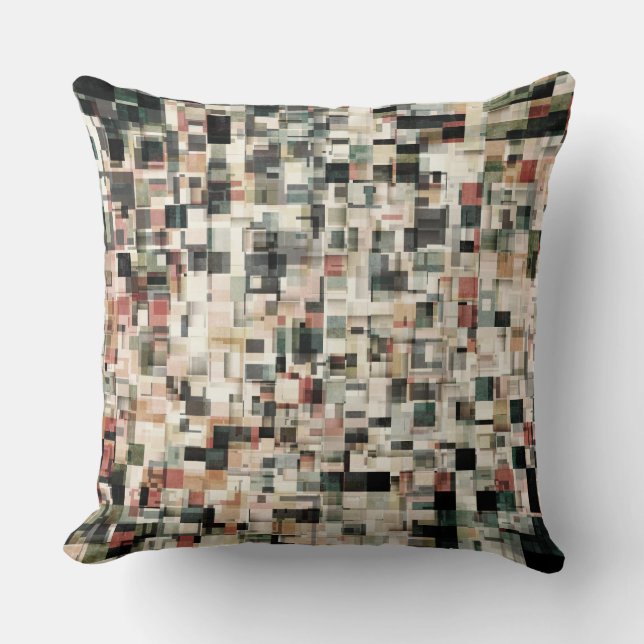 Almofada Camadas de tons terrestres (Frente)