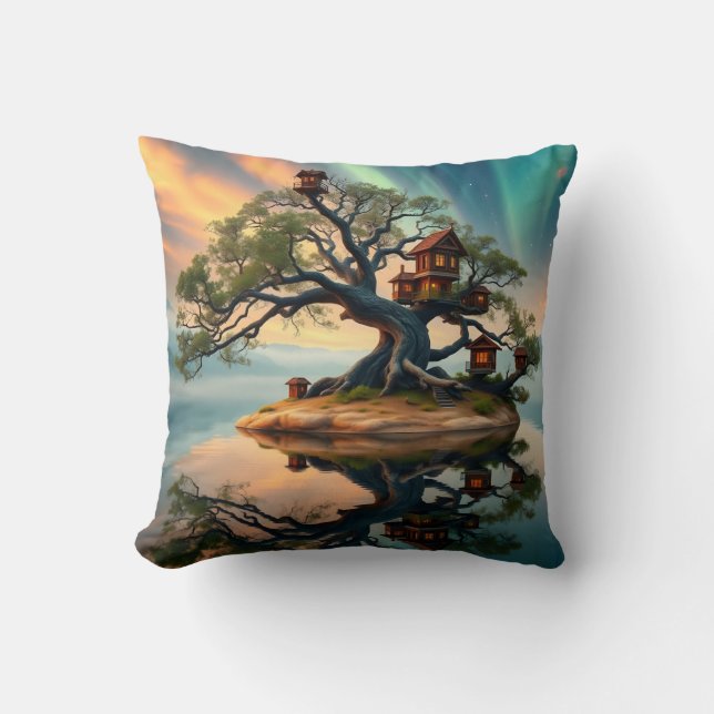 Almofada Camarada de Árvore Familiar e Rato de Navegação (Frente)