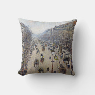 Almofada Camille Pissarro - Boulevard Montmartre, manhã