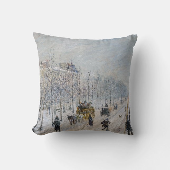 Almofada Camille Pissarro - Boulevares Exteriores, Efeito d (Frente)