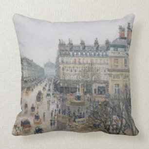 Almofada Camille Pissarro Lugar du Teatro Francais, Pari