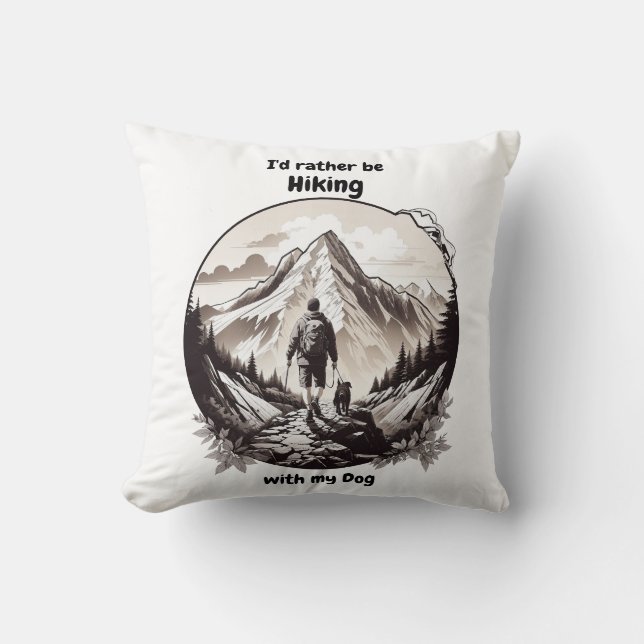 Almofada Caminhando com meu cachorro (Frente)