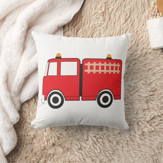 Almofada Caminhão de Bombeiros Vermelho (Cobertor)