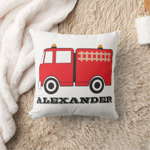 Almofada Caminhão de Fogo Vermelho Personalizado