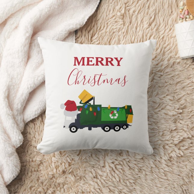 Almofada Caminhão de reciclagem de Natal (Cobertor)