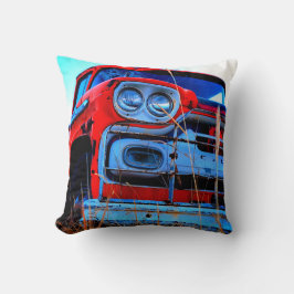 Almofada Caminhão Vermelho Antigo