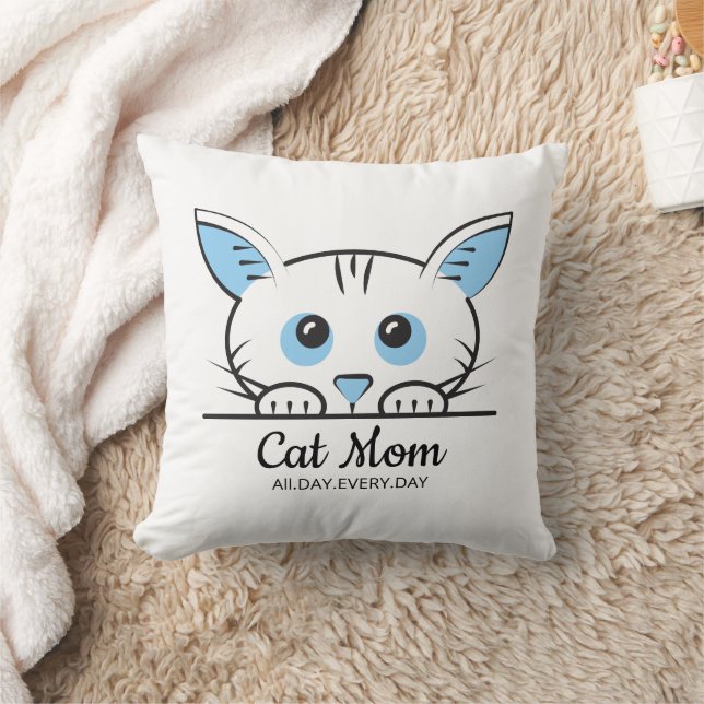 Almofada Caminho de Mesa Mãe de Gato Fofa (Cobertor)