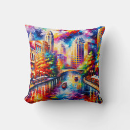 Almofada "Caminho de São Antonio Vibrante com Raios"