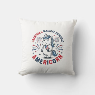 Almofada Camisa Avó Patriota Americorn Unicórnio Design_1