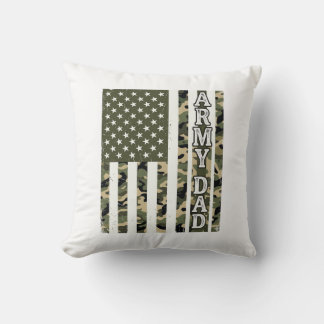 Almofada Camisa Camuflada de Papai do Exército Bandeira Ame