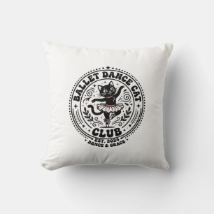 Almofada Camisa de Arte de Gato Dançarino de Ballet - Dança