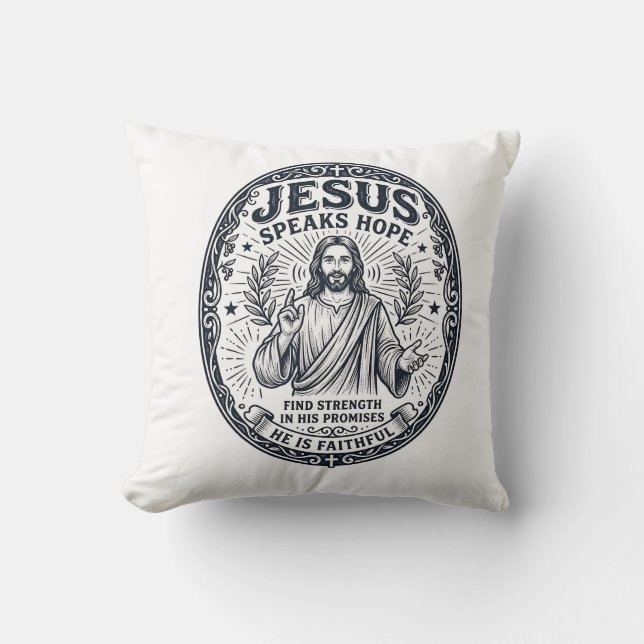 Almofada Camisa de Inclusão da Comunidade Surda ASL Jesus C (Frente)