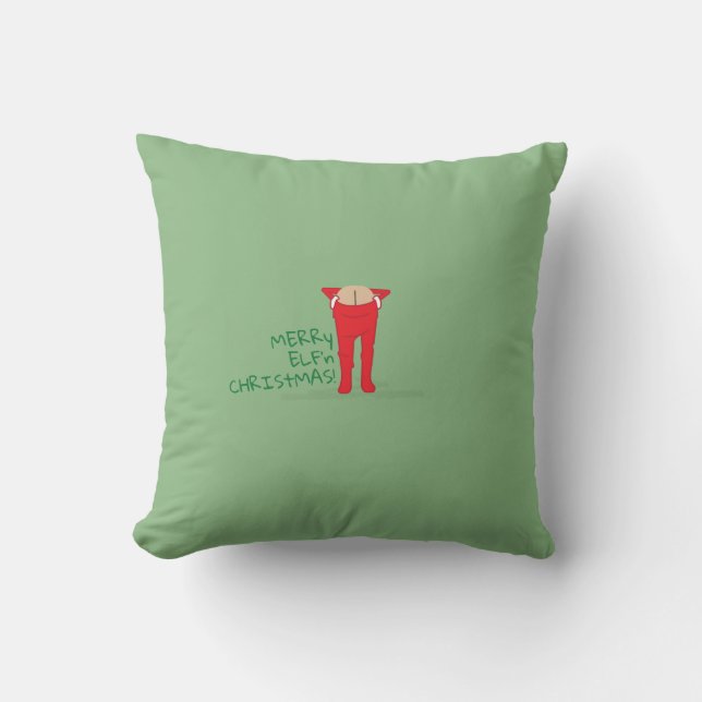 Almofada Camisa de Natal Elf Moon (Frente)