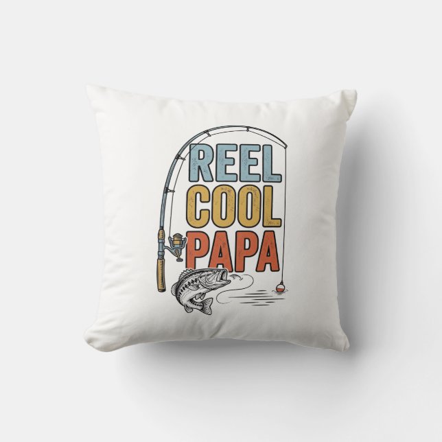 Almofada Camisa de Pesca Reel Cool Papa Design_1 (Frente)