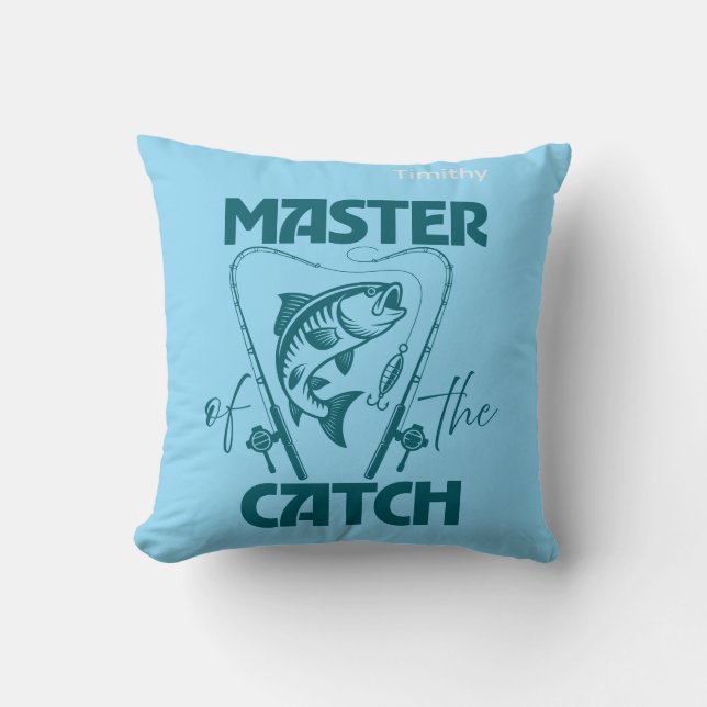 Almofada Camisa Master Of The Catch Gráfica SVG Personaliza (Frente)