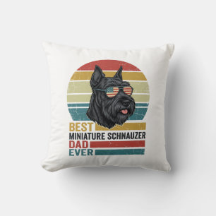 Almofada Camisa Patriótica Vintage do Papai Schnauzer Minia